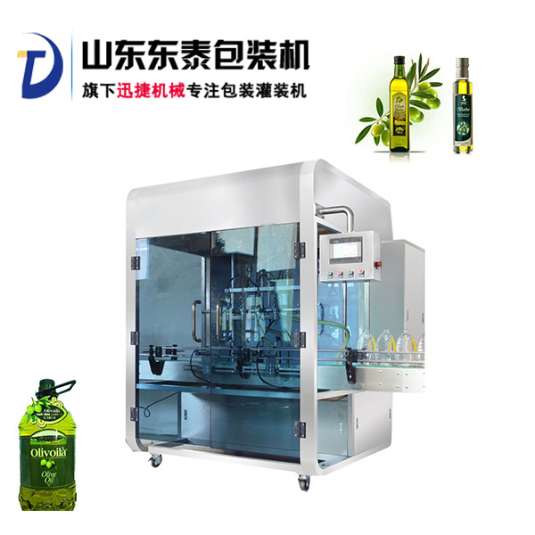 前方高能！快被這款全自動橄欖油灌裝機(jī)帥哭了